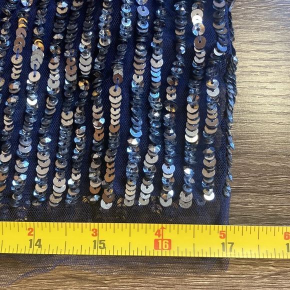 Renzo + Kai sequin mesh illusion tank size XS small - Picture 7 of 10